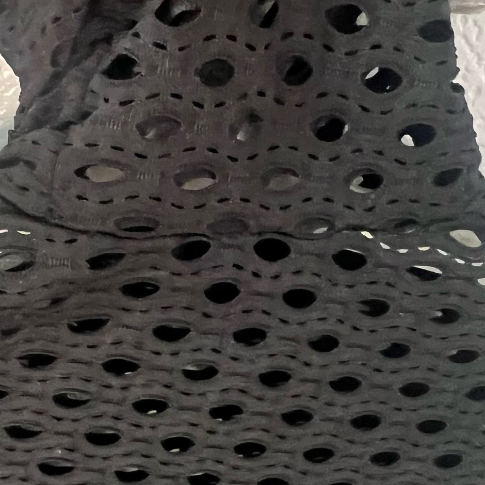Halfheart • black mesh mock neck minidress; size medium. Fitted EUC - Picture 3 of 7